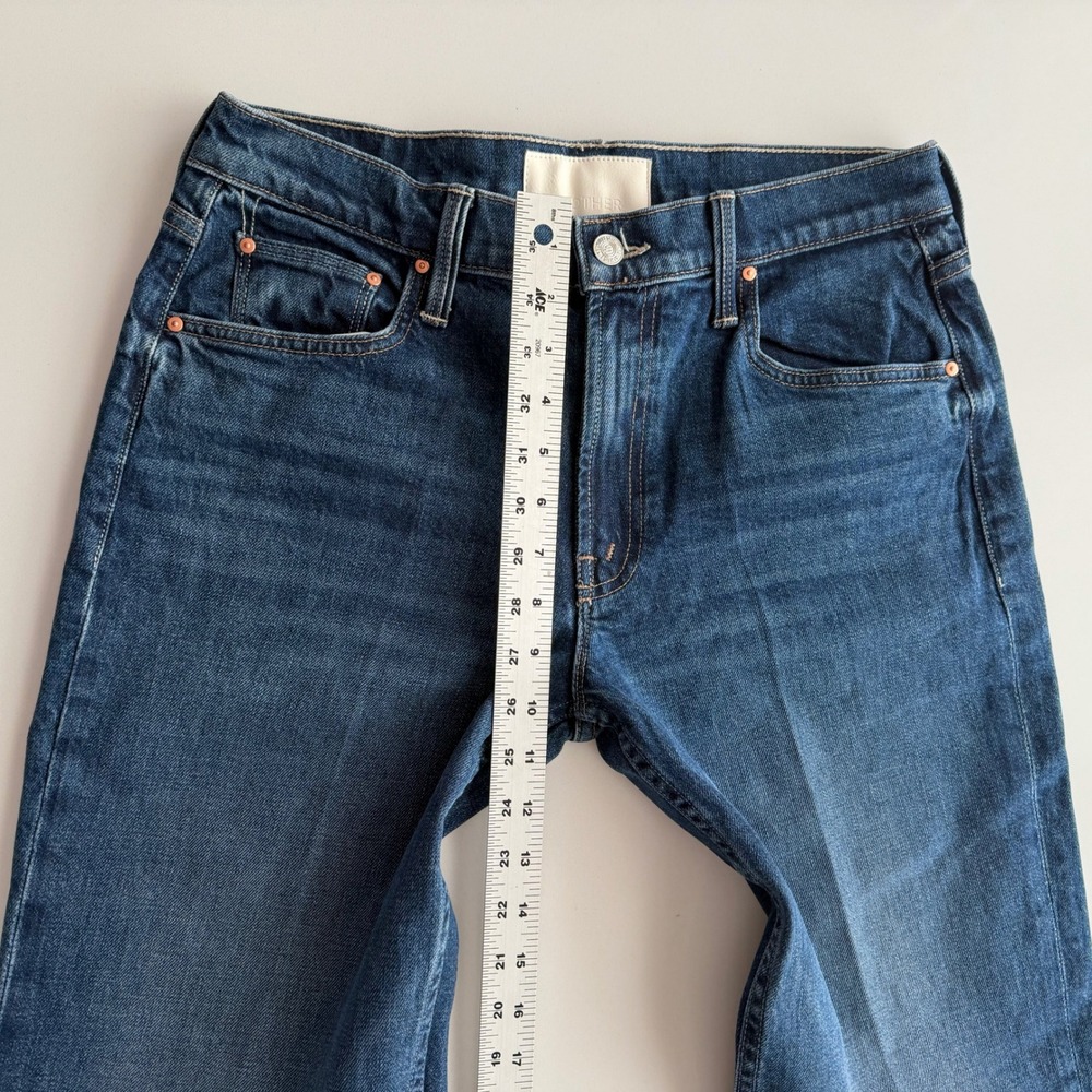 Mother USA Made The Bookie Sneak Straight in Perfectly Imperfect Jeans 29 Waist - Picture 10 of 12